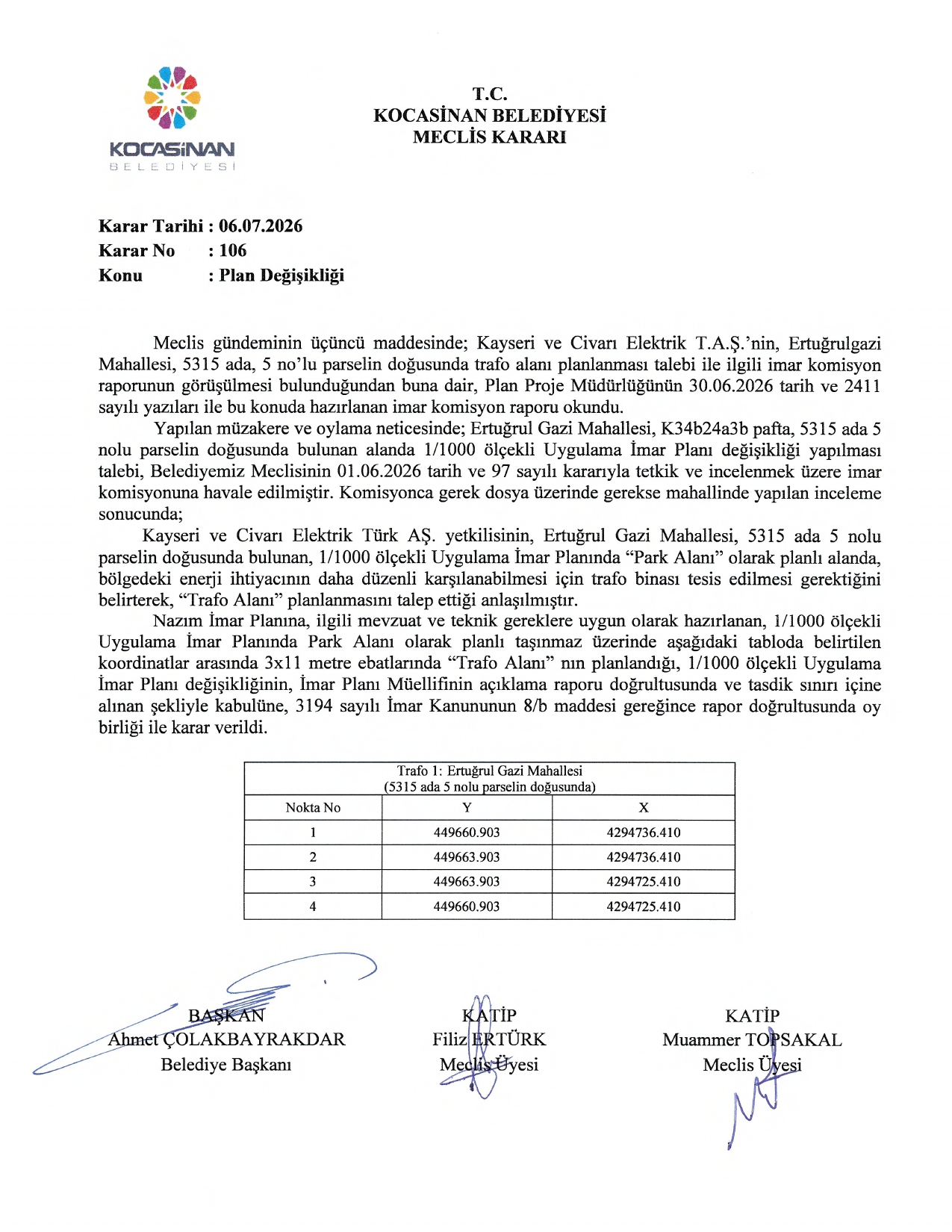 Bmk: 106/07.06.2026