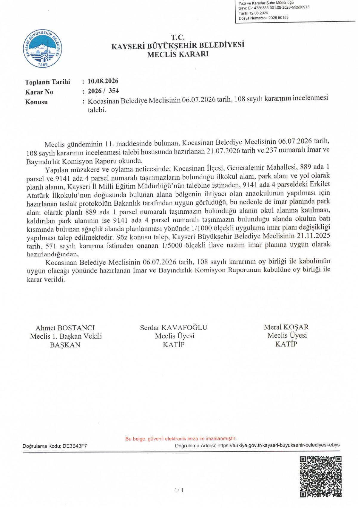 Bmk: 108/06.07.2026