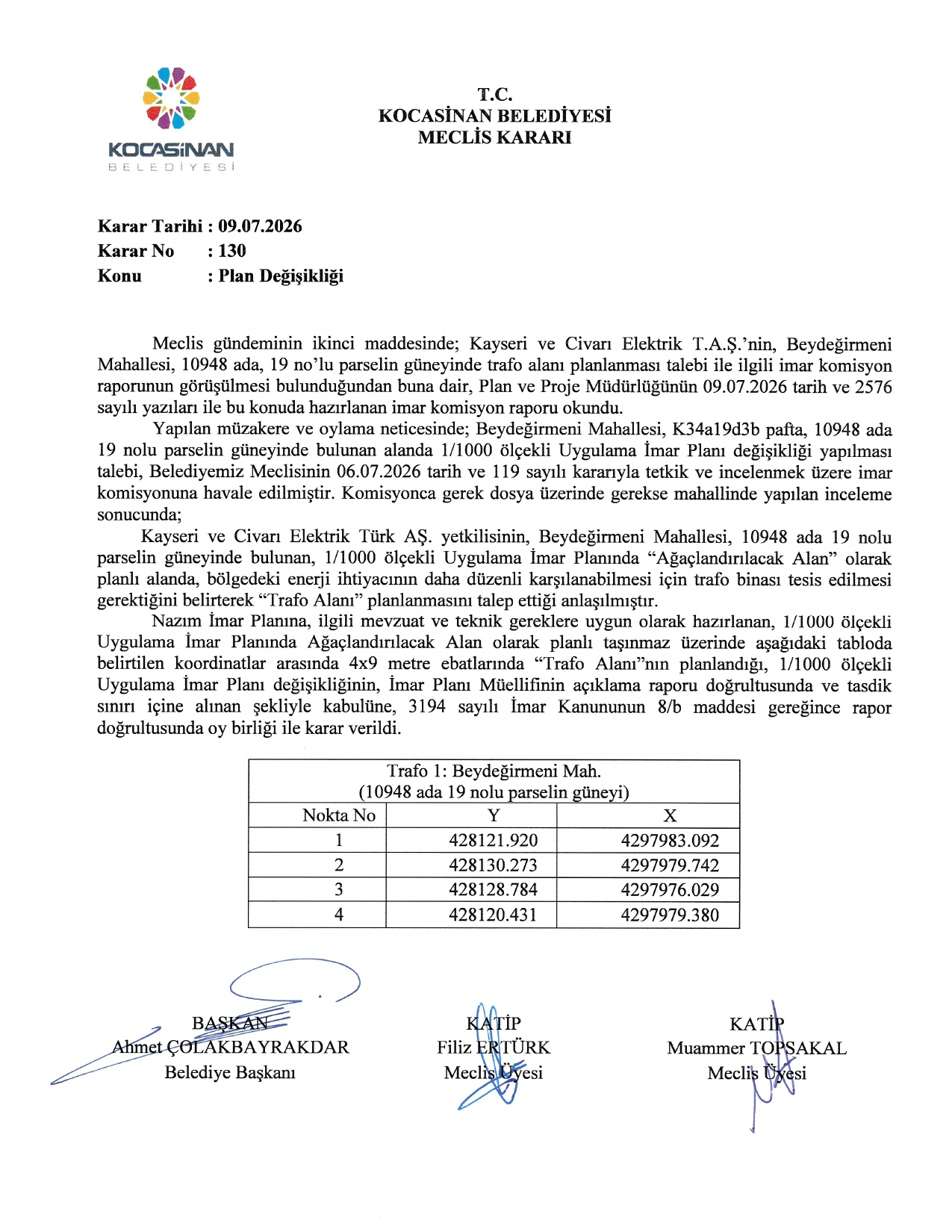 Bmk: 130/09.07.2026