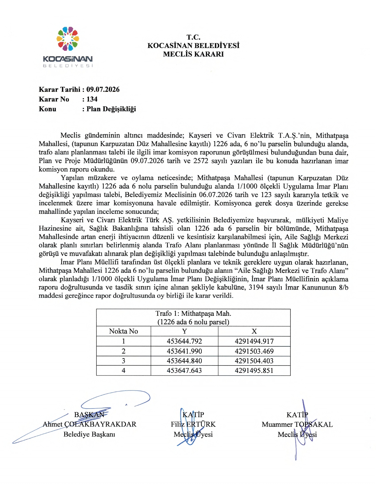 Bmk: 134/09.07.2026