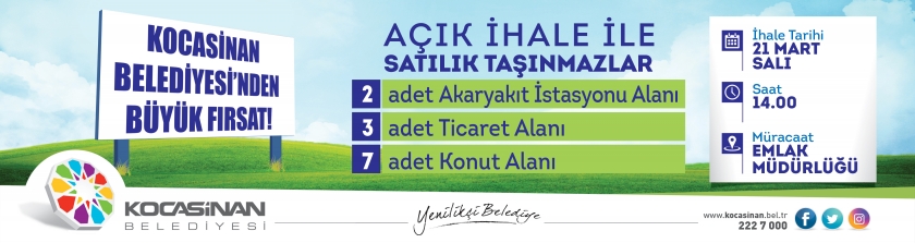 KOCASİNAN BELEDİYESİ’NDEN BÜYÜK FIRSAT