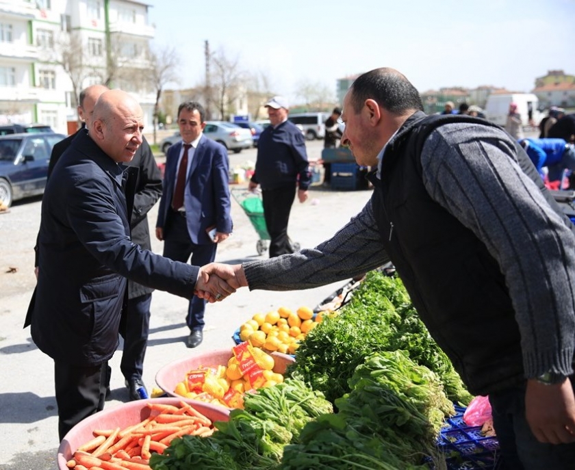 BAŞKAN ÇOLAKBAYRAKDAR, KAYABAŞI SAKİNLERİYLE BİR ARADA  