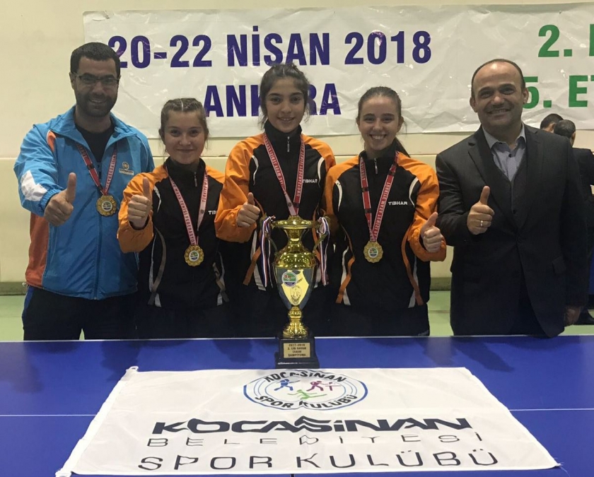 KOCASİNAN’IN MASA TENİSİ B TAKIMI 2.LİG ŞAMPİYONU