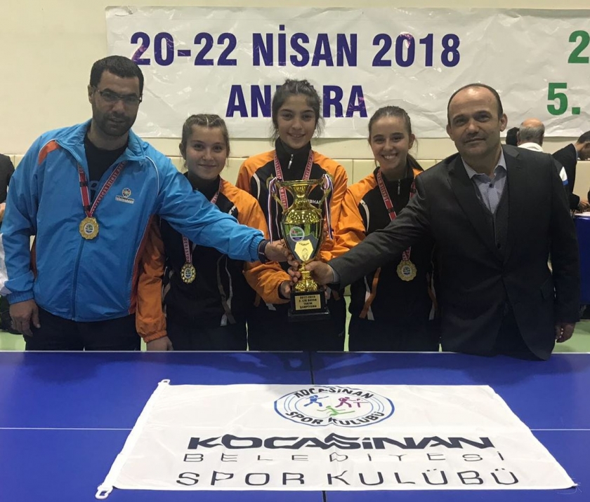 KOCASİNAN’IN MASA TENİSİ B TAKIMI 2.LİG ŞAMPİYONU