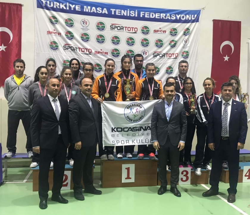 KOCASİNAN’IN MASA TENİSİ B TAKIMI 2.LİG ŞAMPİYONU