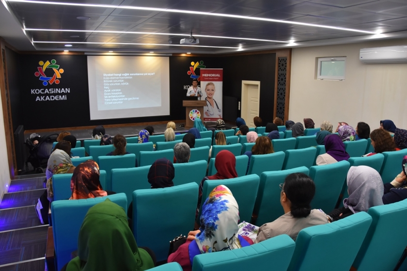 KOCASİNAN AKADEMİ SAĞLIK GÜNLERİNDE DİYABET KONUŞULDU