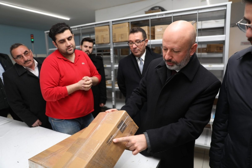 BAŞKAN ÇOLAKBAYRAKDAR MATBAACILAR SİTESİNDE