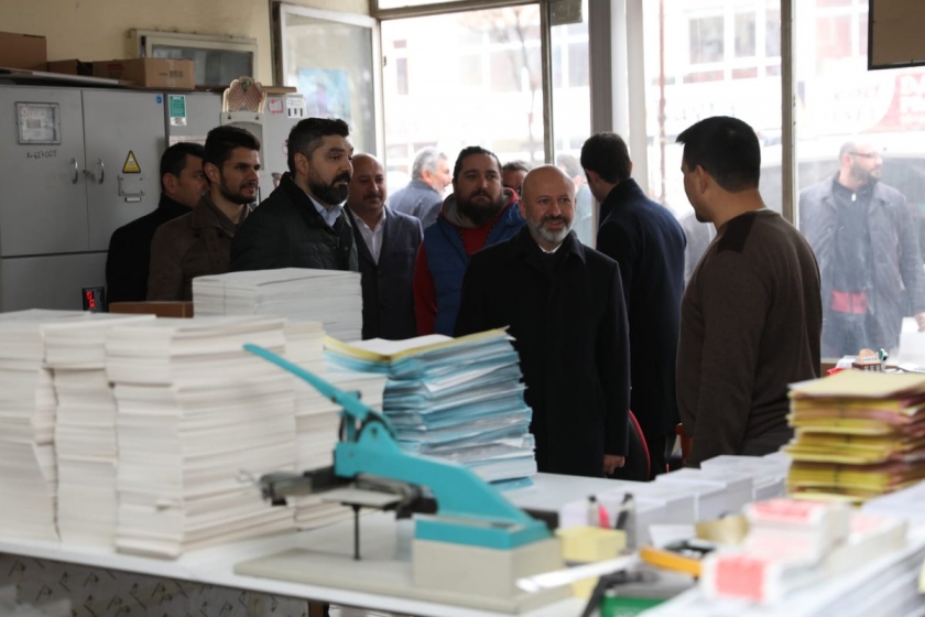 BAŞKAN ÇOLAKBAYRAKDAR MATBAACILAR SİTESİNDE