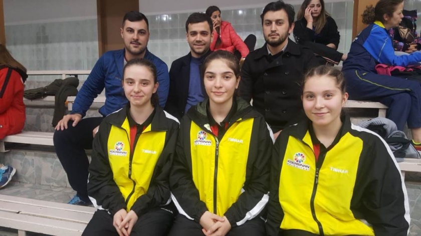 KOCASİNAN’IN MASA TENİSİ B TAKIMI İLK YARIYI LİDER TAMAMLADI