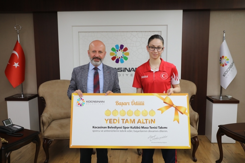 OLİMPİYAT VE MİLLİ TAKIM SPORCUSU ÖZGE YILMAZ, KOCASİNAN’DA