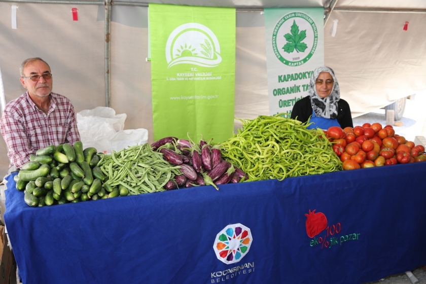 KOCASİNAN’DA ÜRETİCİ VE TÜKETİCİNİN BULUŞTUĞU; ORGANİK PAZAR AÇILIYOR