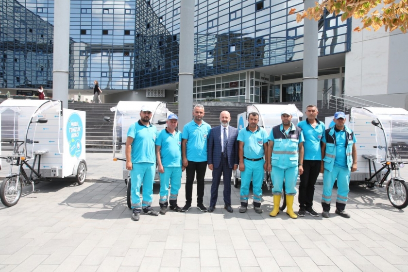 KOCASİNAN’DA DOĞA DOSTU ELEKTRİKLİ ARAÇLAR YOLLARDA