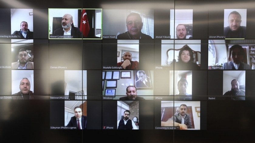 BAŞKAN ÇOLAKBAYRAKDAR, MECLİS ÜYELERİYLE TELEKONFERANS İLE BİR ARAYA GELDİ