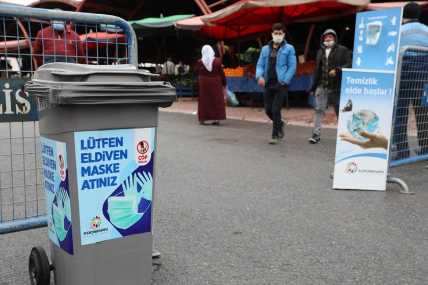 KOCASİNAN’IN PAZAR YERLERİNDE TÜM TEDBİRLER EN ÜST SEVİYEDE