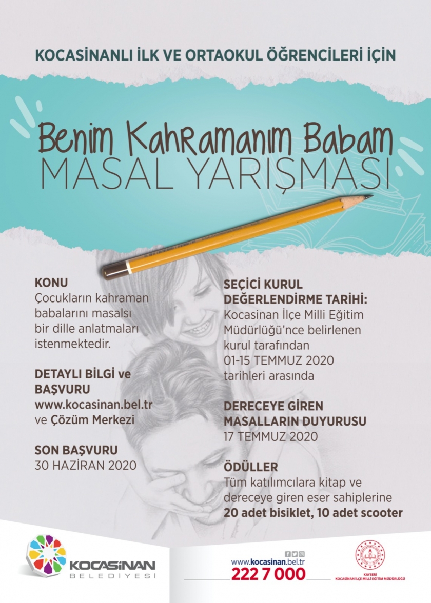 KOCASİNAN BELEDİYESİ’NDEN ÖĞRENCİLERE YÖNELİK MASAL YARIŞMASI