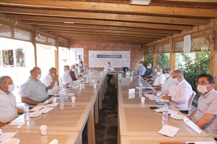 BAŞKAN ÇOLAKBAYRAKDAR, MUHTARLARLA BİRARADA