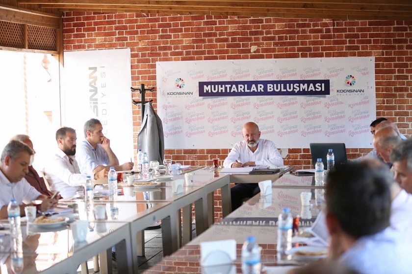BAŞKAN ÇOLAKBAYRAKDAR, MUHTARLARLA BİRARADA