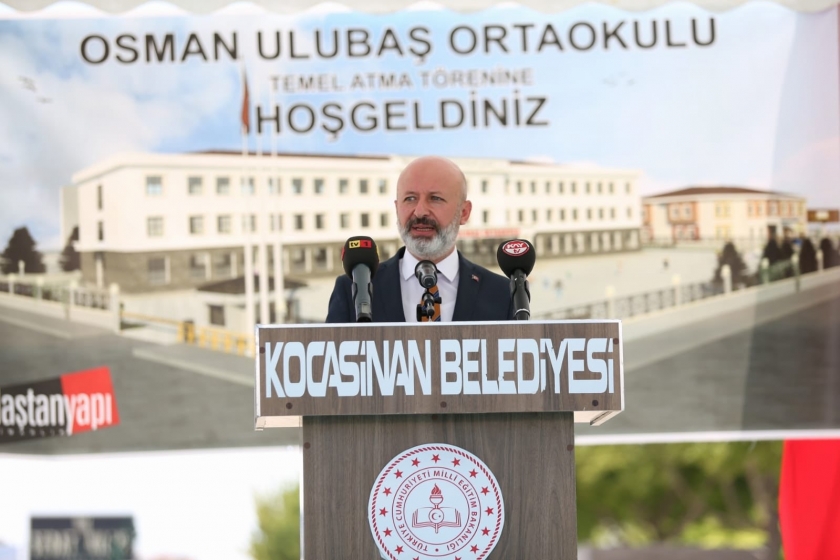 KOCASİNAN’DA 24 DERSLİKLİ ORTAOKUL VE 8 DERSLİKLİ ANAOKULUN TEMELİ ATILDI