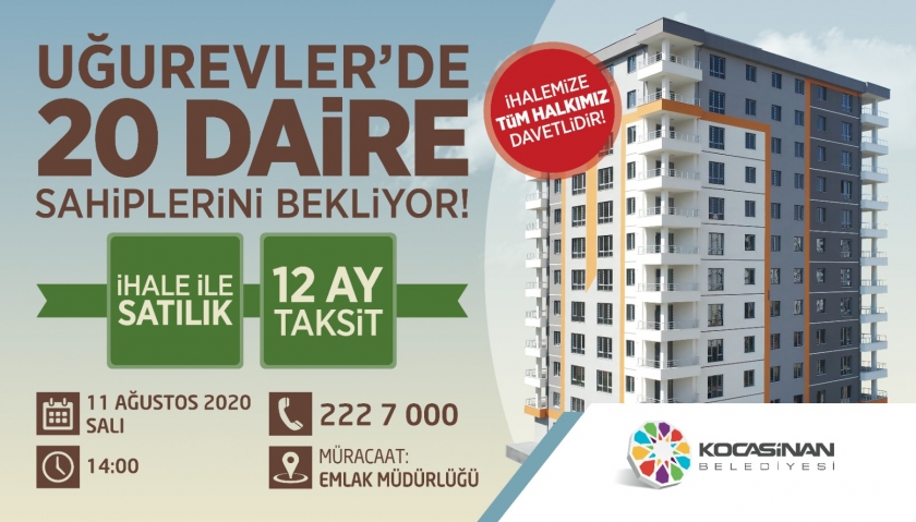 KOCASİNAN BELEDİYESİ’NDEN YATIRIM FIRSATI
