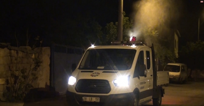 KOCASİNAN’DA İLAÇLAMA ÇALIŞMALARI, GECE-GÜNDÜZ DEVAM EDİYOR