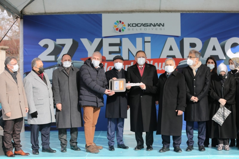 KOCASİNAN, YENİ ARAÇLARINI TÖRENLE TANITTI
