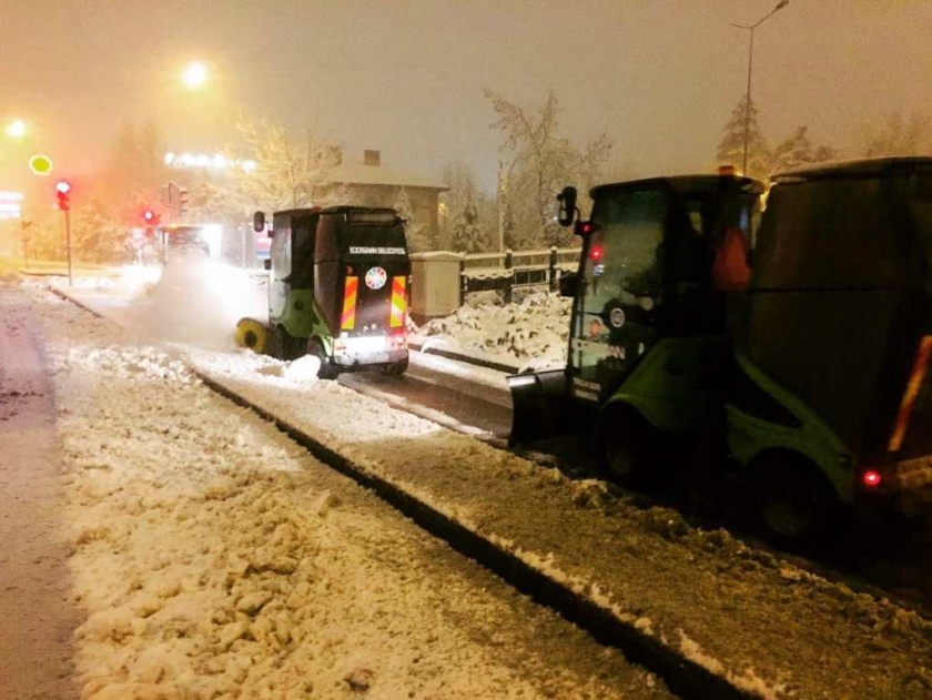 KOCASİNAN’DA KAR, KEYFE DÖNÜŞÜYOR