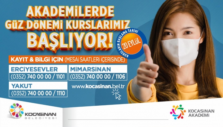 KOCASİNAN AKADEMİ’DE YENİ DÖNEM KAYITLAR BAŞLADI