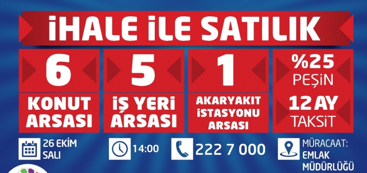 KOCASİNAN’DAN YÜZDE 25 PEŞİN, 12 AY TAKSİTLİ YATIRIM FIRSATI