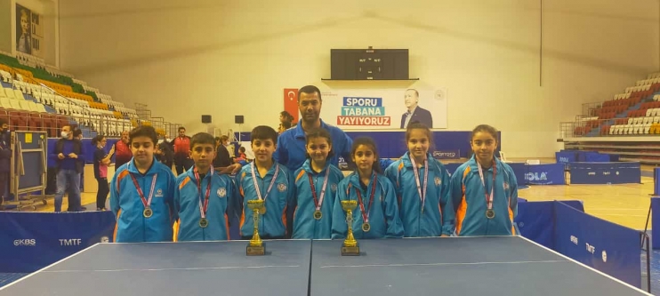 KOCASİNAN’IN MASA TENİSİ TAKIMLARI, HEP TÜRKİYE ŞAMPİYONU