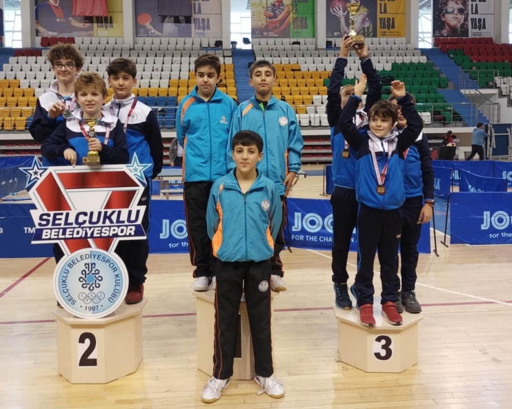 KOCASİNAN’IN MASA TENİSİ TAKIMLARI, HEP TÜRKİYE ŞAMPİYONU