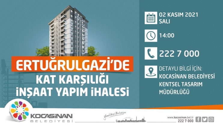 KOCASİNAN, ERTUĞRULGAZİ MAHALLESİ’NDE KENTSEL DÖNÜŞÜMÜ BAŞLATTI