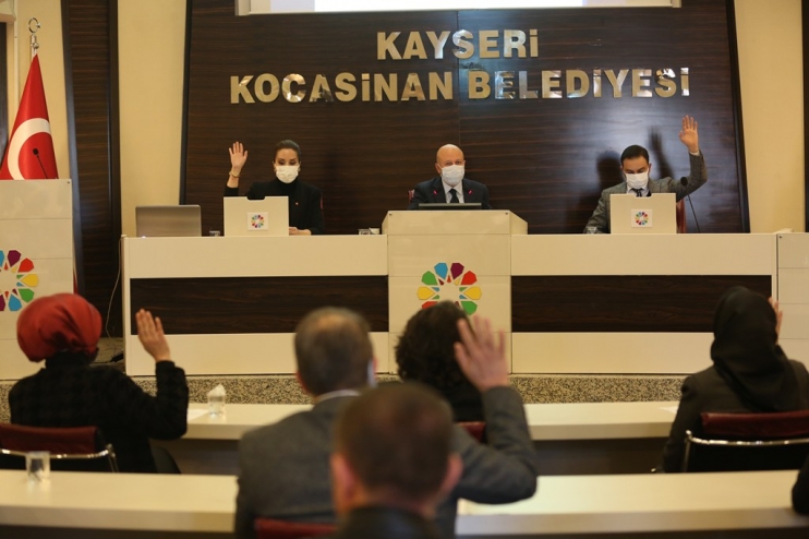 KOCASİNAN’DA YILIN SON MECLİS TOPLANTISINDA TÜM KARARLAR OY BİRLİĞİYLE