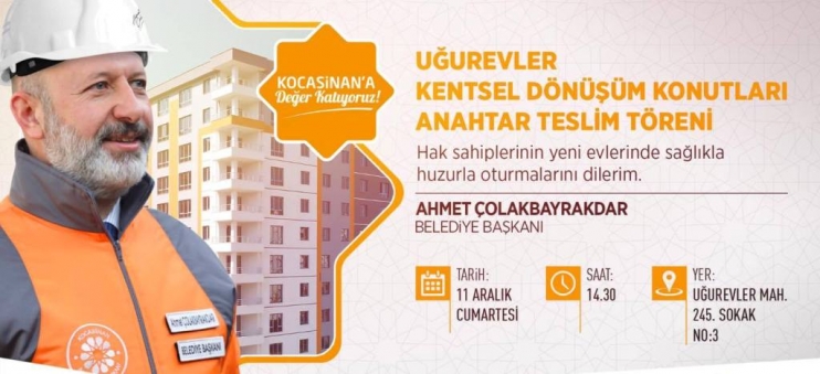 KOCASİNAN BELEDİYESİ’NİN DÖNÜŞÜM PROJELERİ MUTLULUĞA DÖNÜŞÜYOR