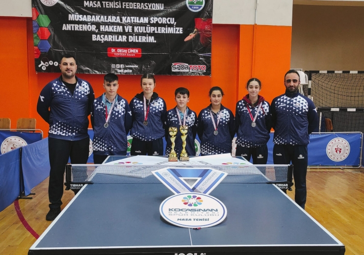 KOCASİNAN MASA TENİSİ TAKIM SPORCULARI’NDAN MADALYALARA AMBARGO