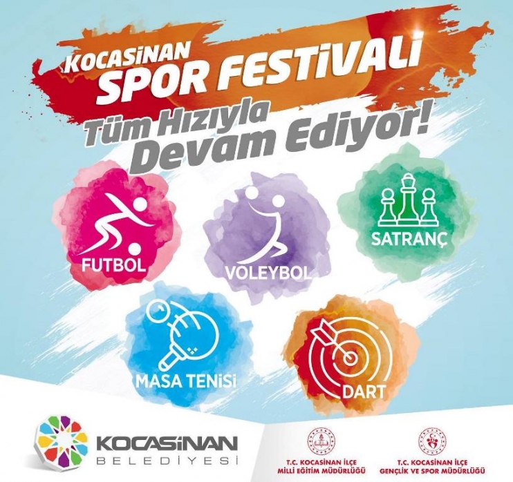 KOCASİNAN’DA LİSELER ARASI SPOR FESTİVALİ HEYECANI DEVAM EDİYOR