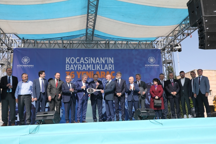 KOCASİNAN, 46 MİLYON 500 BİN TL’YE ALINAN 36 YENİ ARACI TANITTI