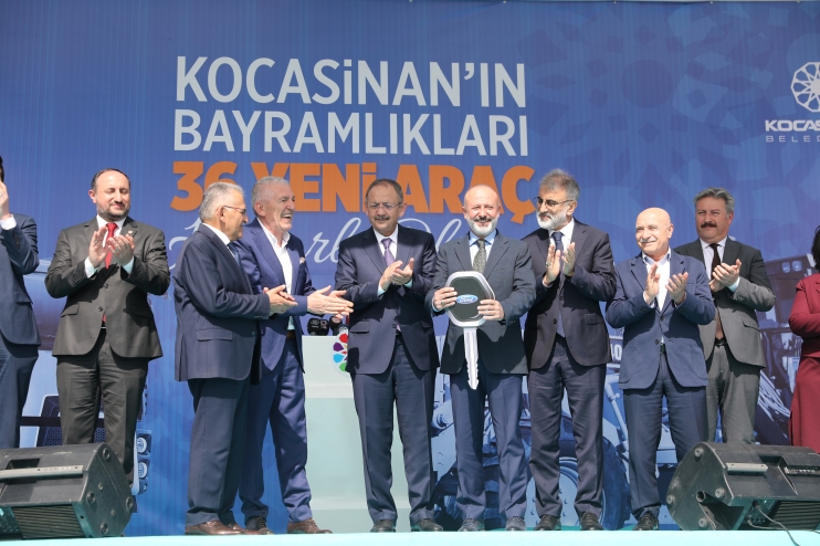 KOCASİNAN, 46 MİLYON 500 BİN TL’YE ALINAN 36 YENİ ARACI TANITTI