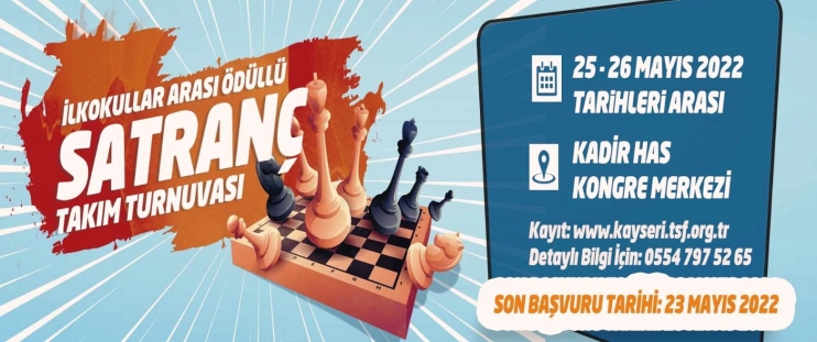 KOCASİNAN’DA İLKOKULLAR ARASI ÖDÜLLÜ SATRANÇ TAKIM TURNUVASI