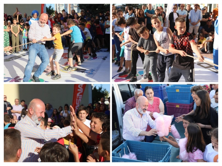 KOCASİNAN’LI ÇOCUKLAR, BAŞKAN ÇOLAKBAYRAKDAR İLE ŞENLENDİ