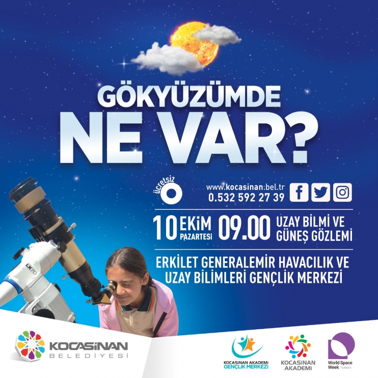 KOCASİNANDA ÖĞRENCİLER, UZAYIN DERİNLİKLERİNE YOLCULUK YAPACAK