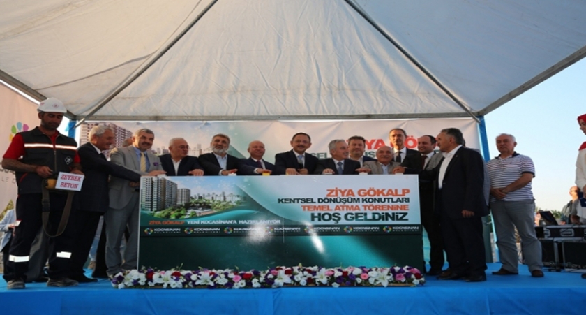ÇOLAKBAYRAKDARDAN YENİ KOCASİNAN İÇİN İHTİŞAMLI TEMEL ATMA TÖRENİ