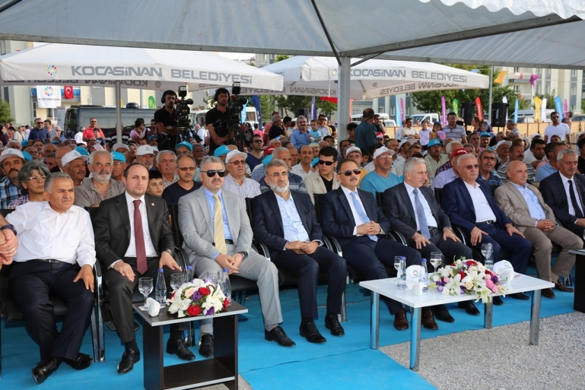 ÇOLAKBAYRAKDARDAN YENİ KOCASİNAN İÇİN İHTİŞAMLI TEMEL ATMA TÖRENİ