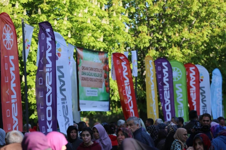 KOCASİNAN BELEDİYESİ’NİN ORGANİK DOMATES FİDESİNE VATANDAŞLARDAN BÜYÜK İLGİ