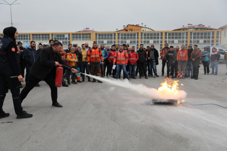KOCASİNAN’DA YANGIN TATBİKATI GERÇEĞİ ARATMADI