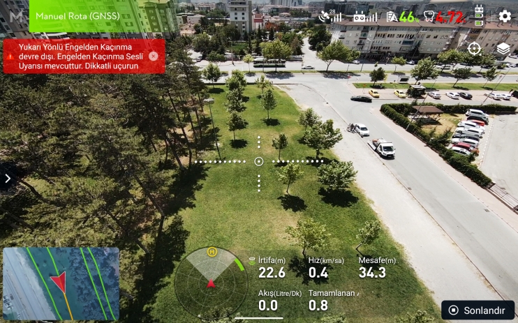 KOCASİNAN, DRONE İLE TÜM AÇIK ALANLARI İLAÇLIYOR