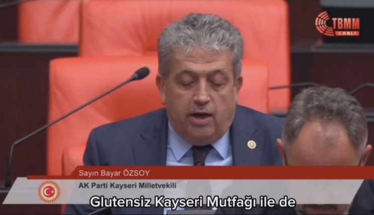 KOCASİNAN’IN TÜRKİYE’DE İLK OLAN GLÜTENSİZ ÇALIŞMALARI, TBMM’DE GÜNDEM OLUŞTURDU