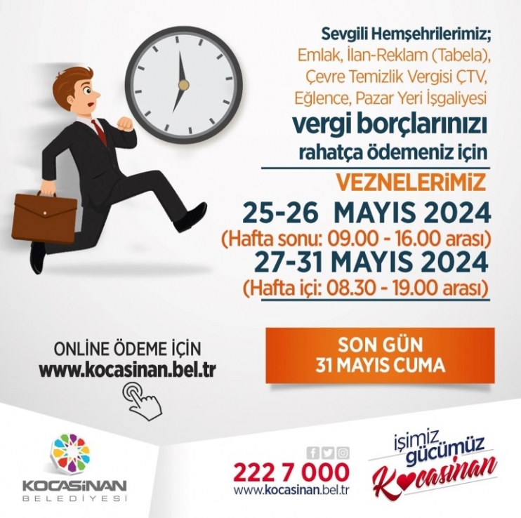 KOCASİNAN’DA VERGİ MESAİSİ