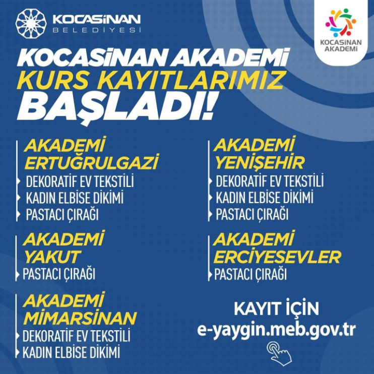 BAŞKAN ÇOLAKBAYRAKDAR, “HAYATIN TÜM RENKLERİ, 7DEN 70E KOCASİNAN AKADEMİDE BULUŞUYOR”