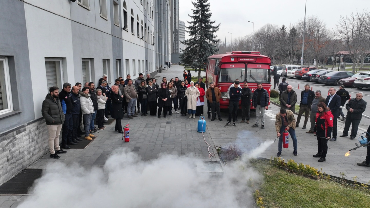 KOCASİNAN’DA YANGIN TATBİKATI GERÇEĞİ ARATMADI