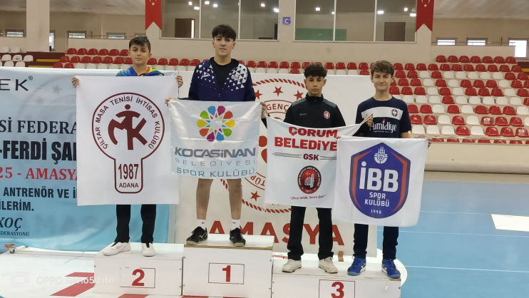 KOCASİNAN SPORCULARI HEM YILDIZLARDA HEM DE ÇİFTLERDE TÜRKİYE ŞAMPİYONU